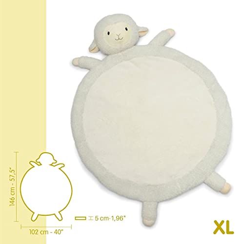 RUGUIES-Kruipdeken-Babydeken-Speelmat voor kinderen-Baby Playmat- Zachte Babymat voor kruipen en slapen-Zachte Pluche Babymat-Geschenk Geboorte-Geschenk Baby Shower baby meisje- Maat XL. - Afbeelding 4