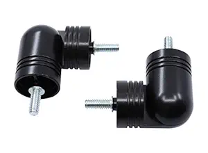 MERIVILLE Hinged Elbow Connector - Designed for Bay Window Curtain Rods or Corner Drapery Rods up to 1 1/8