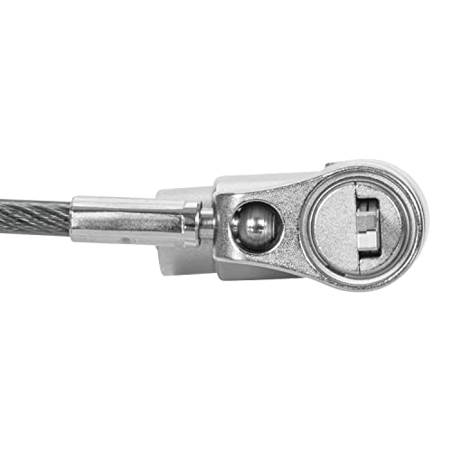 Cerradura de cable Targus DEFCON universal con llave y cabezal adaptable plata 7