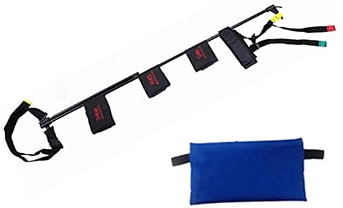 Portable Aluminum Alloy Carbon Fiber Leg Traction Splint with Adjustable Straps for Pain Relief in Adults and Children