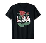 Célébrez l'individualité et le style intemporel avec cette rose rétro Lisa où l'art et la typographie fleurissent ensemble.