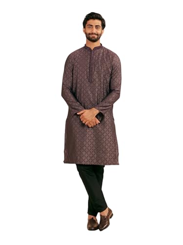 Kurta Manyavar homme en brocart, vêtement indien traditionnel 2 pièces