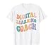 Back to School Teacher, Groovy Retro Digital Learning Coach T-Shirt