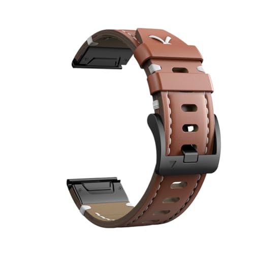 [PLYYQZM] 22mm̃xgft.Gar min ɍ Fenix 8 E 47mm 5 5Plus 6 6Pro 7 Instinct2U[xgpɓKp(Brown Black buckle,For MARQ series)