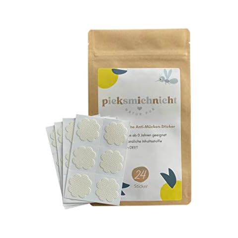 pieksmichnicht Pflanzliche Anti-Mücken-Aufkleber für Babys und Kinder Mückenschutz Insektenschutz Mückensticker DEET frei Cover