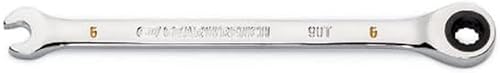 GEARWRENCH Llave de trinquete combinada con arco oscilante de 4 grados y 12 puntos de 6 mm - 86906
