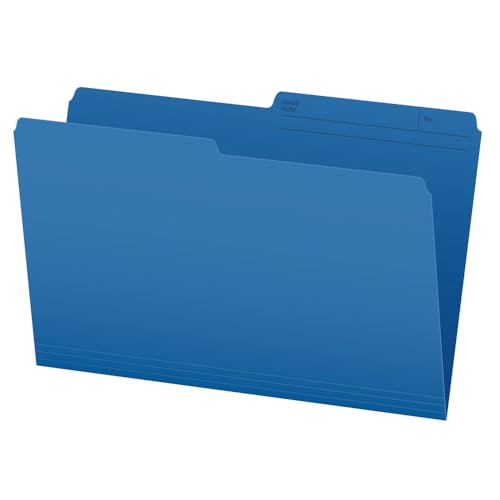 Pendaflex File Folders, 1/2 Cut Tab, Legal Size, Blue, Durable & Tear-Resistant File Organizers, 100/Box for Office, Home & School Filing Systems, Reversible & Eco-Friendly image 4