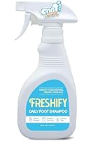 FRESHIFY Daily Foaming Foot Shampoo | Moisturizing Foamy Foot Shampoo Spray w/Tea Tree Oil | Athletes Foot Spray Wash Foot Odor Eliminator w/Gentle Exfoliation | Smelly Feet Solutions (10.34 fl oz)