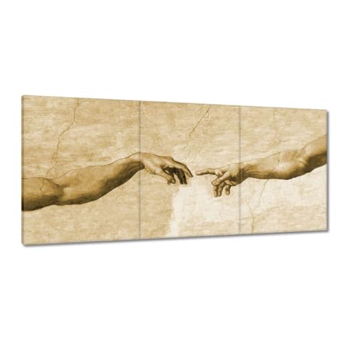 Peinture imprimée sur toile Création d'Adam pour habiller un grand mur vide