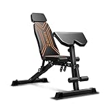 900LBS Adjustable Weight Bench, Multi-Functional Workout Bench Press with Preacher Curl Pad for Home Gym Exercise, Roman Chair Ab for Hyper Back Extension, Flat Incline Decline Bench for Full Body