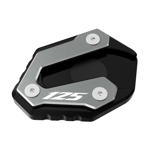 Motorrad Seitenständer Vergrößern Motorrad Seitenständer Kickstand Pad Fußplatte Für Yamaha Für MT125 Für R125 Für YZF R125 2014-2024 2023 Zubehör Verlängerungskissenplatte(Color1)
