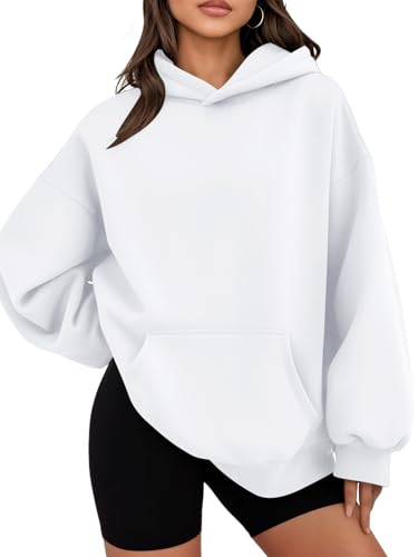 WYNNQUE White Hoodies for Women Oversized Sweatshirts Fall Fashion Outfits