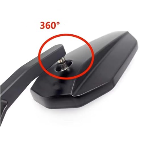 Rétroviseurs latéraux de moto 22mm à vision panoramique réglable - 7