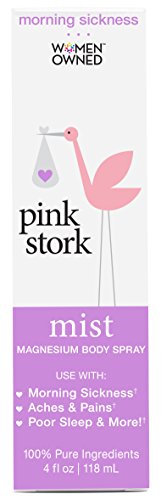 Pink Stork Mist: On-The-Go Nausea + Morning Sickness Relief Spray, All Natural Magnesium
