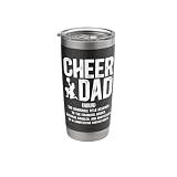 Cheer Dad Definition Cheerleading Dad Of A Cheerleader Dad Stainless Steel Insulated Tumbler