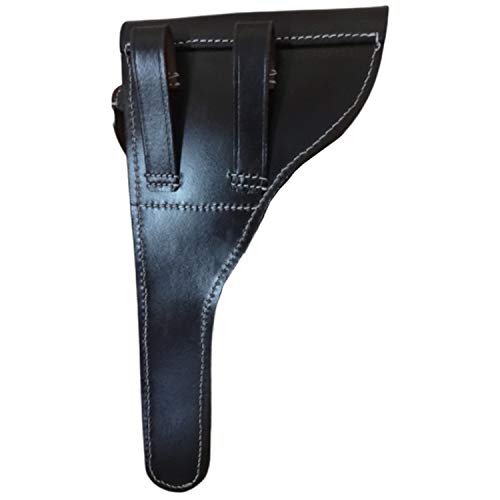 Holster P08 Marine étui cuir marron protégeant les canons de 6 pouces