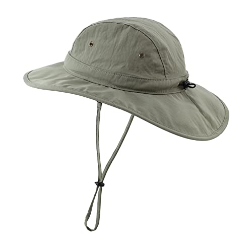 Image of Home Prefer Summer UPF 50+ Men's Bucket Sun Hat Wide Brim Fishing Hat Safari Hat