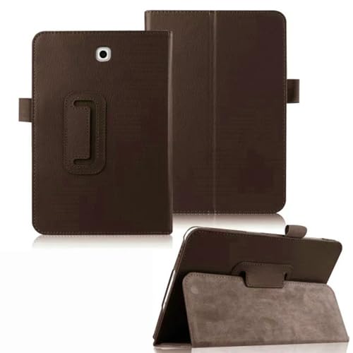 SZLONKOU Tablet Cover for Samsung Galaxy Tab S2 8.0 SM-T710 T715 T713 T719(2015 Release),Ultra Slim Folio Stand Lightweight Leather Case for Samsung Galaxy Tab S2 8' T710 T715C (PU-Brown)