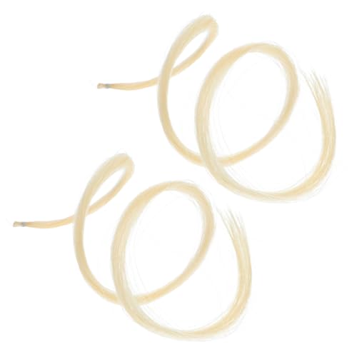 ULDIGI Hanks Mongolian Stallion Hair for Violin Bow Unbleached White Horse Hair Consistent Thickness for Violin Premium Quality String Accessories