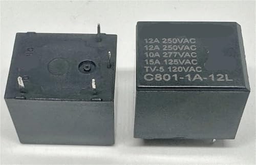 Relais 4 broches C801-1A-24L 24V pour commutations électriques fiables