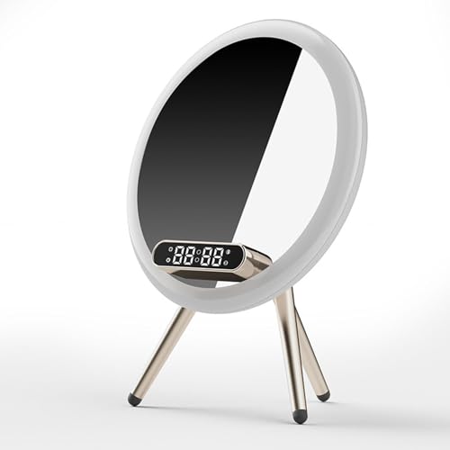 Espejo de Maquillaje LED Redondo con Altavoz Bluetooth