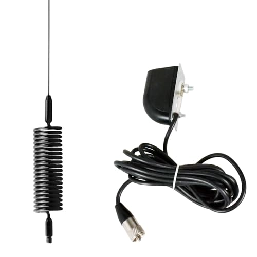 Antena de radio Springer CB con kit de montaje lateral Thunderpole y Mini Orbitor