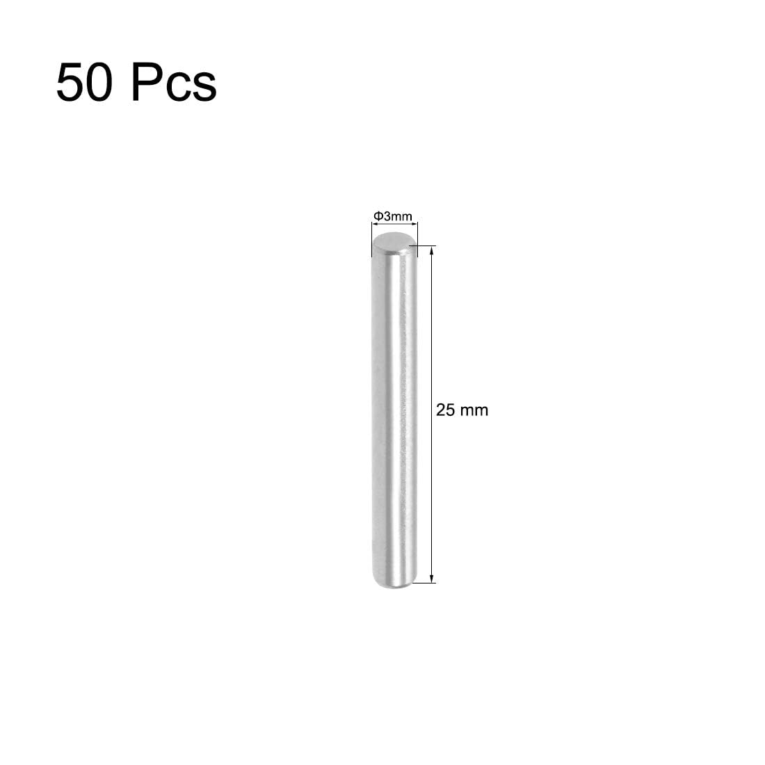 TA-VIGOR 50Pcs 3mm x 25mm Dowel Pins - Image 2