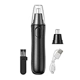 Inolor Nasal/Ear Hair Rimmer Relevante el cabello de la cara inalámbrica, rasurador de deceta de cejas impermeable | Cuidado personal establecido para hombres y mujeres, viajes, en casa, baño