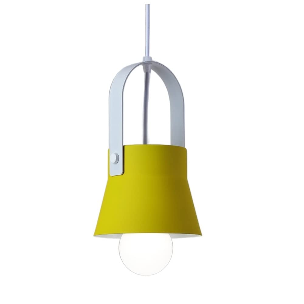 SXECAEPS Modern creative chandelier Simple Modern Macaron Colorful Ceiling Pendant Lamp Nordic Wrought Iron Dining Room Bedroom Bedside Bar Window Creative Suspension Light Lighting