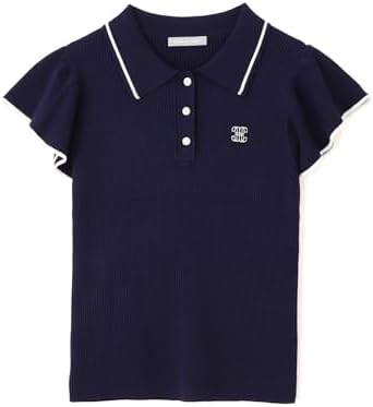 Amazon | [ジル バイ ジルスチュアート] フリル袖ポロニット