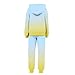 Kids Gradient Sweatsuits Loose Long Sleeve Pullover Sweatshirt and Jogger Sweatpants Girls Boys Tracksuit for 4-15 Years