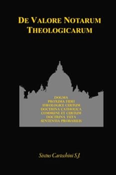 Paperback De Valore Notarum Theologicarum (Latin Edition) [Latin] Book