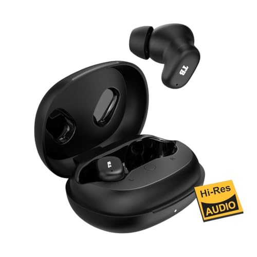 Image of TeddyBuddy T29 ANC, Active Noise Cancellation(~20 to 35 dB), 60Hrs Battery, Bluetrum Sound,v5.4 Bluetooth, Impedence 16Ω, Omnidirectional, Games Mode TWS Earbuds Wireless Earphones with mic (Black)