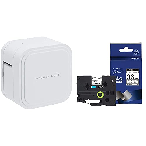 �y�Z�b�g�����z�u���U�[�H�� ���x�����C�^�[ PT-P910BT & �ybrother�����z�s�[�^�b�` ���~�l�[�g�e�[�v TZe-M261 ��36mm (������/��/�����)