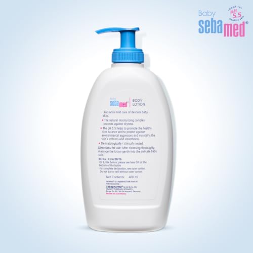 Image of Sebamed Baby Body Milk Lotion|pH 5.5|400 ml (Pack of 3)