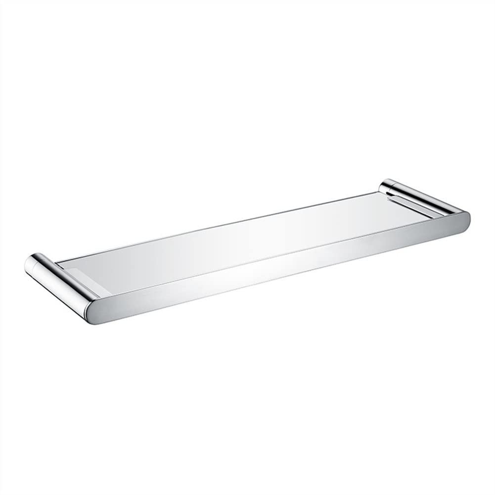 Floating Shelves Shower Caddy Bathroom Shelf Glass Shelf Bathroom Storage Organizer Shelf with Tempered Glass Bath Shampoo R