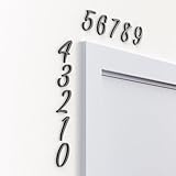 Modernes Tür Rahmen Schild Office | 0 bis 9 Zahlen Set | Selbstklebend | Wanddeko für Firmen und Arbeitsräume