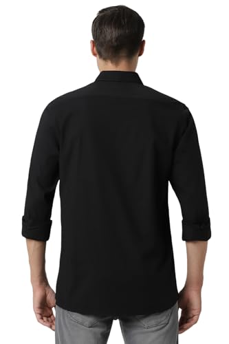 Image of Peter England Men's Premium Stretchable Cotton Solid Casual Shirt