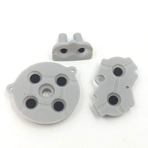 Colorful Conductive Rubber Pad Buttons A-B D-pad for GBA Gameboy Advance Silicone Start Select Keypad Gray