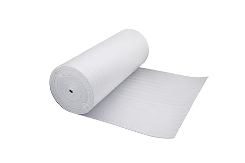 SmartSHIELD -5mm 48''X25ft Reflective Insulation Roll, Foam Core Radiant Barrier, Thermal Foil Insulation - Engineered Foil