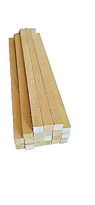 PERFECT WOOD WORKS Unfinished Wood Square Dowel Rods Wooden Craft Sticks for Crafts and Woodworking