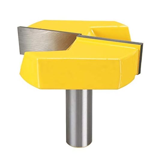 1/2 Inch Shank 2-1/4 Inch Diameter Bottom Cleaning Router Bit Woodworking Milling Cutter by SILIVN (1 Pack)