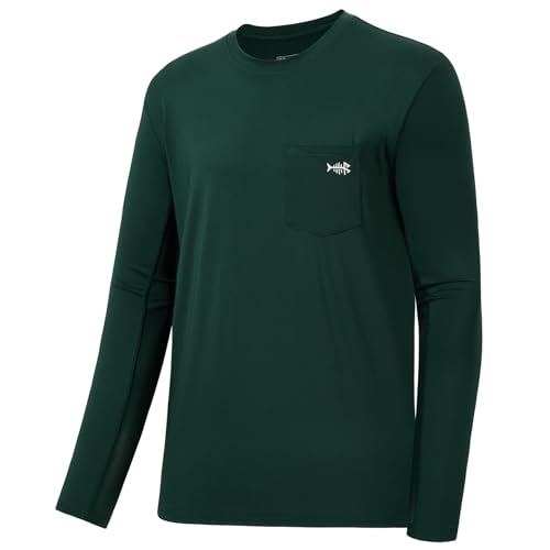Image of BASSDASH Men's UPF 50+ Performance Long Sleeve T-Shirt UV Sun Protection Fishing Hiking Sports Shirts