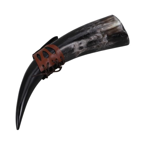 Chope en Corne Viking Médiévale Grosse Capacité avec Design Authentique Vintage