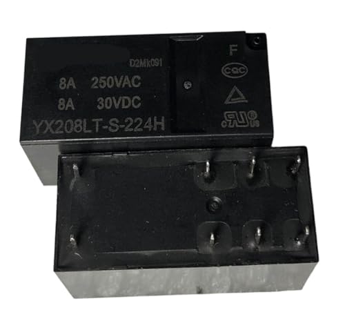 Relais 12V 24V YX208LT-S-212D inverseur 8 broches pour automatisme 115F-2C