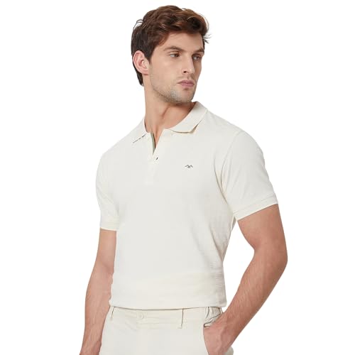 Image of MUFTI Mens Polo Collar Half Sleeve Slim Fit T-Shirts