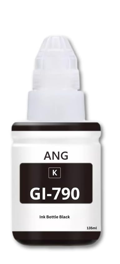 Image of ANG GI 790 Premium Refill Ink Compatible for Printers G1000, G1010, G1100, G2000, G2010, G2100, G3000, G3010, G3100, G4010 (Black 135ml - 1 pcs)
