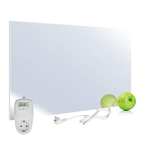 VIESTA H450-SP Calefacción por infrarrojos panel calefactor Carbon Crystal 450 Watt, ultraplano,...