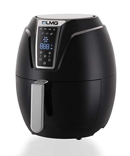 Heißluftfritteuse Premium 3.2L - Airfryer Mit Touch-Bedienfeld, Neueste Technik, 100% knusprig mit Heißluft ohne Fett - Backen, Frittieren, Grillen, Rösten - Spülmaschinenfest - Extrem leise Anwendung 3