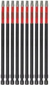 48-32-4248 SHOCKWAVE 6 in. Impact Torx T30 Power Bits (10 Pk) Fits/Intended for Milwaukee 48-32-4248